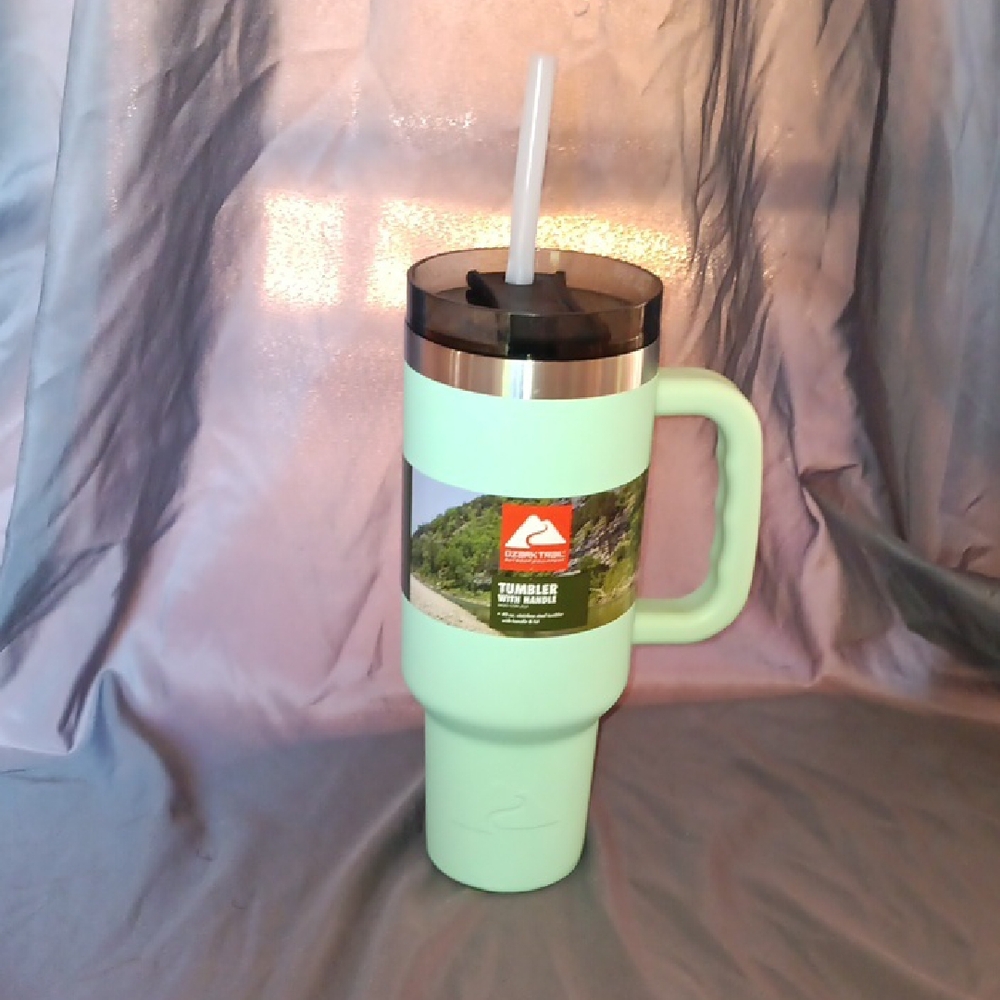 NWT Ozark Trail Mint Green Tumbler with Handle
